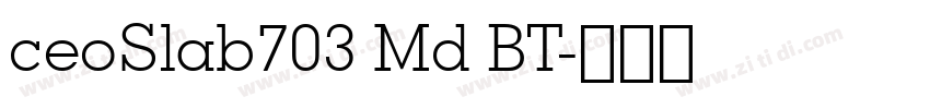 ceoSlab703 Md BT字体转换